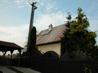 Solární systém na rodinném domě